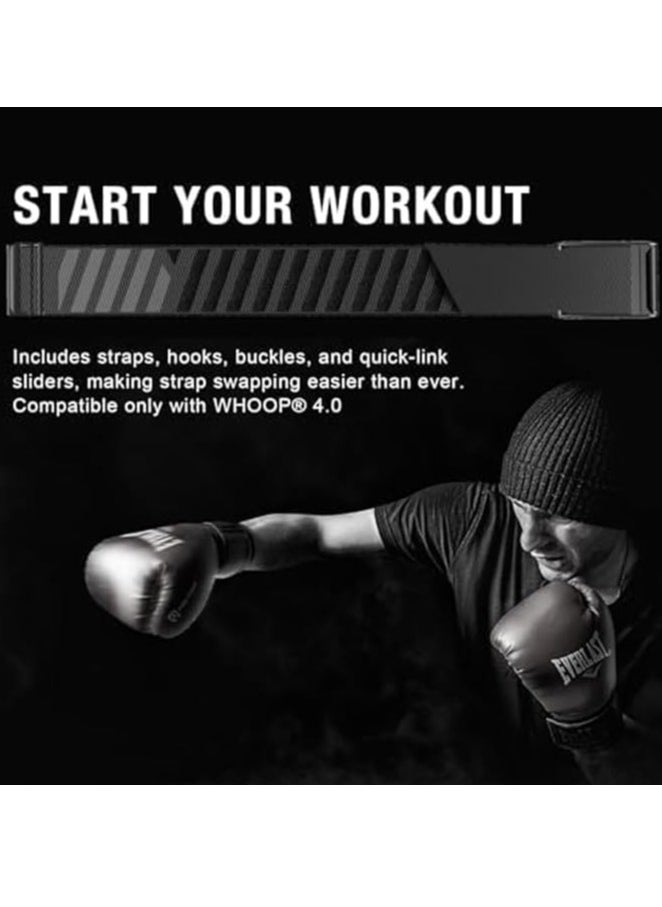 Soft Nylon Replacement Band Compatible with Whoop 4.0 Band, Stylish Replacement Strap | Comfortable & Breathable Wristband, Including U shaped Connector