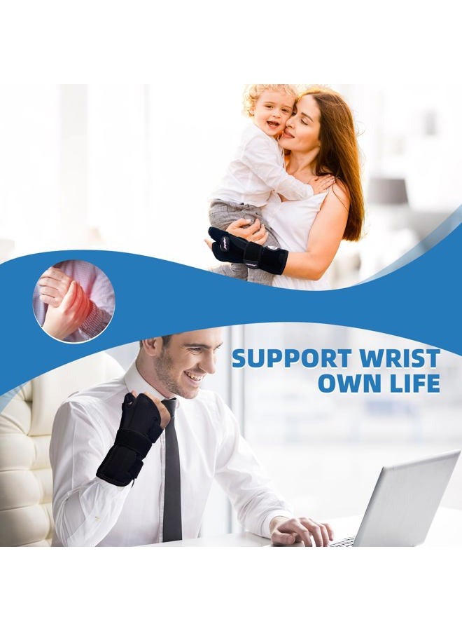 JUPITER Carpal Tunnel Wrist Brace, Day & Night Support, Thumb Spica Splint for Left Hand, Ideal for De Quervains Tenosynovitis, Tendonitis, Wrist Brace With Thumb Support - Small/Medium - Women & Men - Image 3