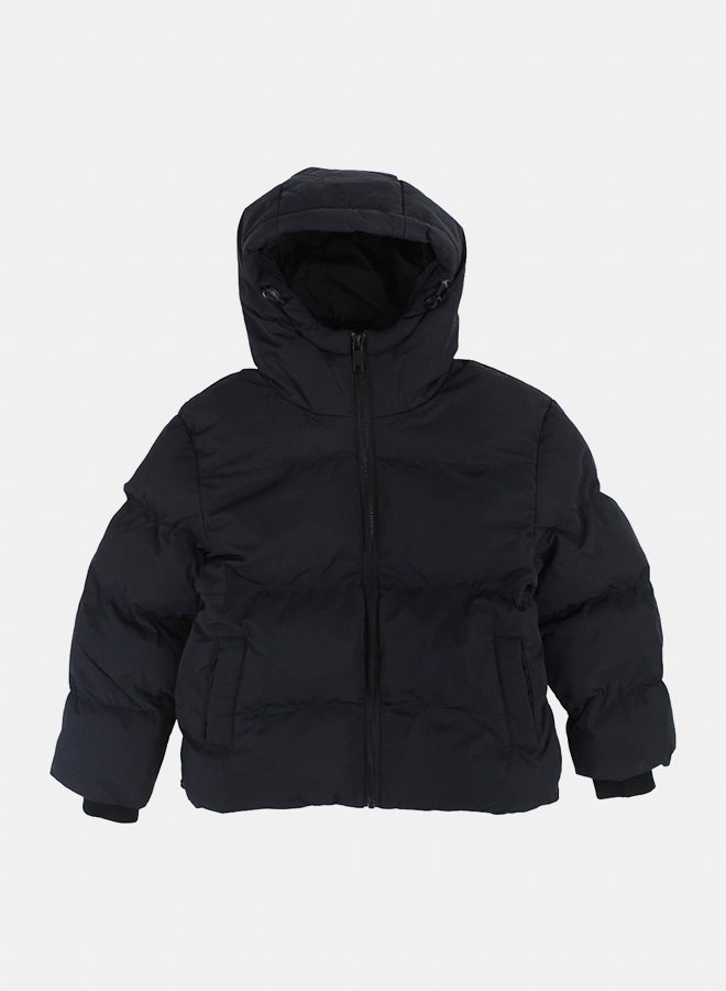 بمبيلو جاكيت أولاد مضاد للماء برأس – أسود - Image 1