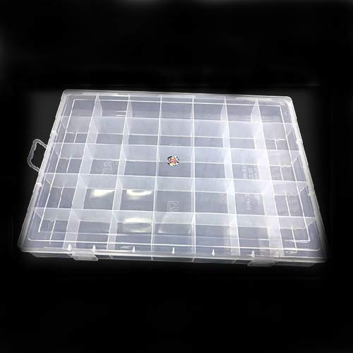 CLOUDTAIL CHOICE Plastic Grid Box Organizer for Jewelry Hair Pins Medicines Craft Material Hardware with 35 PartitionsSections White - Image 2