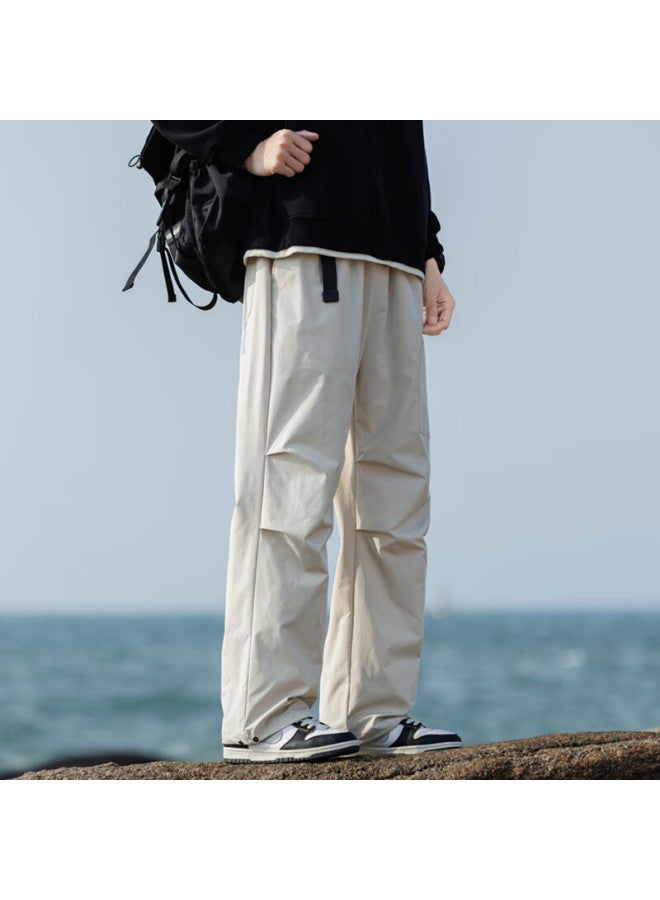 Izexx Outdoor Workwear Tactical Casual Pants For Men, Autumn Fashion Versatile Waterproof Windproof Hiking Trousers, Xx07 Ivory White S - Image 2