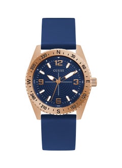 GUESS Men Analog Round Shape Silicone Wrist Watch GW0361G1 42 mm  - Image 3