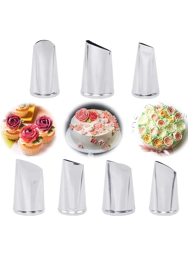 S-TOP Cake Decorating Tips Kit Stainless Steel Fudge Rose Nozzle Buttercream Frosting Piping Pastry Tools Cake Decorating Tips Kit Cake Decorating Supplies Baking Kit Tools - Image 1