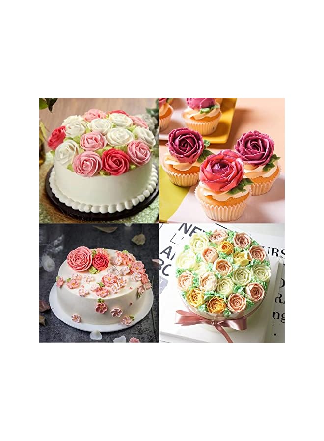 S-TOP Cake Decorating Tips Kit Stainless Steel Fudge Rose Nozzle Buttercream Frosting Piping Pastry Tools Cake Decorating Tips Kit Cake Decorating Supplies Baking Kit Tools - Image 3