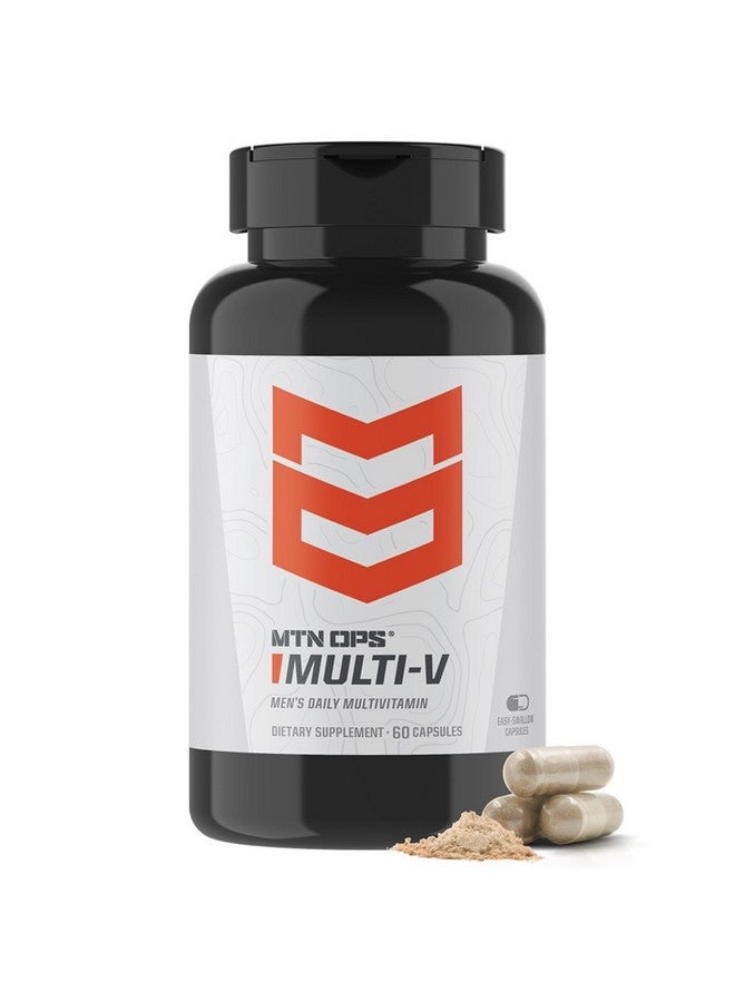 MTN OPS MTN OPS Multi-V Mens Multivitamin Vegetarian Capsules, Essential Daily Vitamin Complex, 60 Capsules, 30 Day Supply  - Image 1