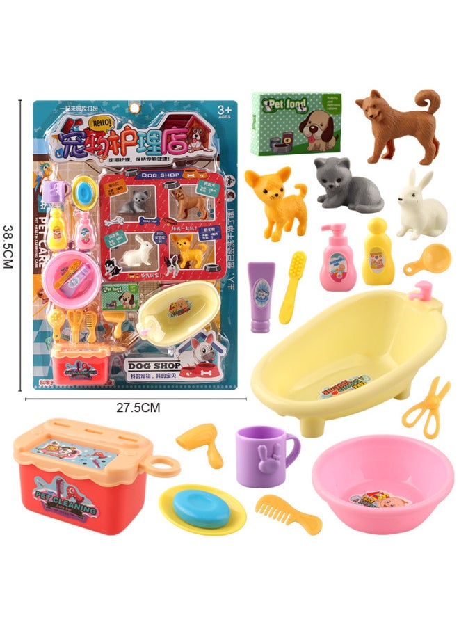 Children Play House Pet Hospital Doctor Suit Stethoscope Injection Toolbox Boys And Girls Toys Wholesale-Color:53701 [large] Hanging Plate [shangdi Premium] Random Color 666-81  - Image 2