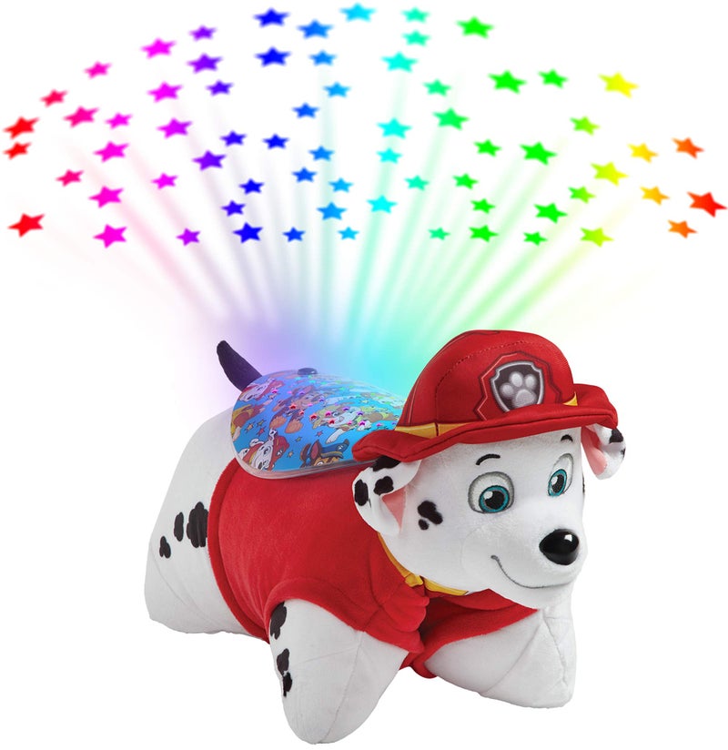 Pillow Pets Paw Patrol Marshall Sleeptime Lites 11" Stuffed Animal Plush Nightlight - Image 1