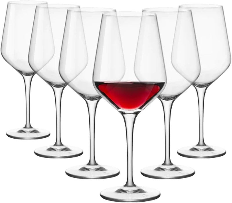 Bormioli Rocco Electra 185 oz Large Red Wine Glasses Set of 6