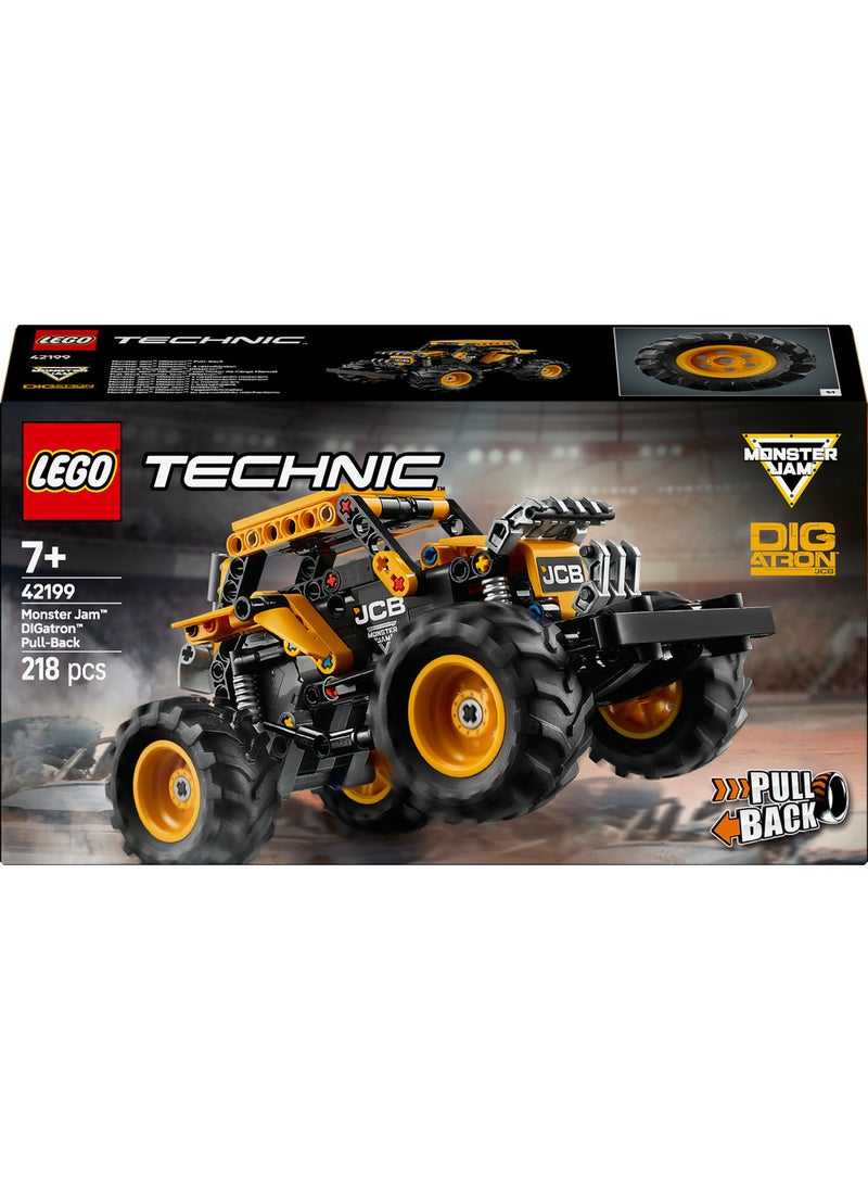 LEGO Technic Monster Jam™ DIGatron™ Pull-Back Truck Toy 42199 (218) Pieces  - Image 2