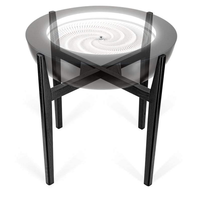HoMedics Drift Sandscape Solid Wood Sand Table Stand Compatible with drift 21 ST400BK ST400CE Black Walnut Stand Only Drift Sold Separately - Image 2