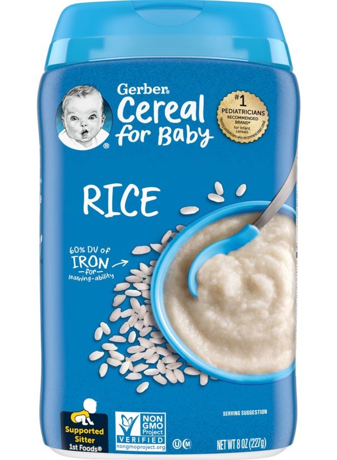 Gerber Cereal for Baby 1st Foods Rice 8 oz (227 g) 