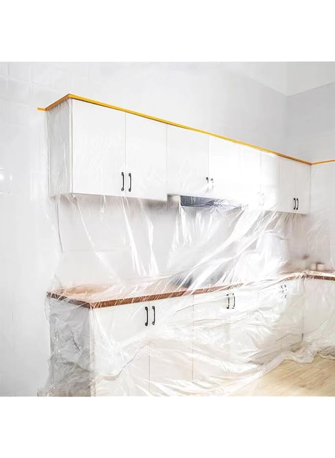 إيروريكس فيلم لاصق شفاف لإخفاء الطلاء، فيلم بلاستيكي واقي مقاوم للماء والغبار، مُلصق مسبقًا ومُغطى لتغطية السيارات، مقاس قناع الطلاء 270 سم * 20 م - Image 3