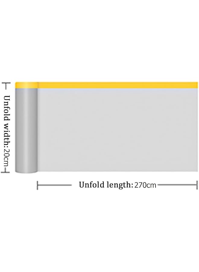 إيروريكس فيلم لاصق شفاف لإخفاء الطلاء، فيلم بلاستيكي واقي مقاوم للماء والغبار، مُلصق مسبقًا ومُغطى لتغطية السيارات، مقاس قناع الطلاء 270 سم * 20 م - Image 2