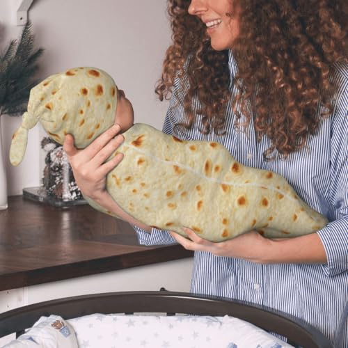 Jarverce Burrito Newborn Swaddle Blanket for Baby, Soft Sleeping Bag Sack Swaddling Funny Costume Stuff, Tortilla - Image 2
