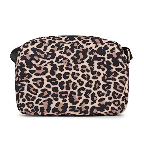 Accessorize London Women's Faux Leather Leopard Megan Nylon Large Sling Bag - Image 3