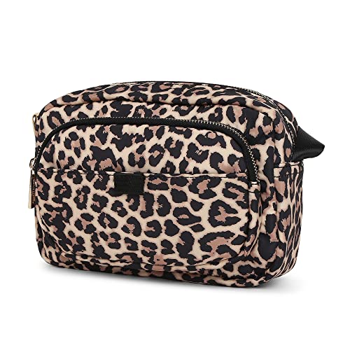 Accessorize London Women's Faux Leather Leopard Megan Nylon Large Sling Bag - Image 2