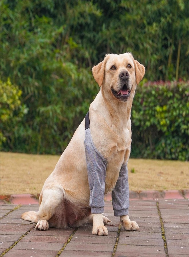 BCNJEPIN Dog Elbow Protector Pad, Dog Elbow Protector for Calluses, 2XL Dog Recovery Suit for Front Legs, Soft Recovery Sleeves with Elastic Band, Knee Brace Protector Pads for 27-42kg Dogs Stop Licking Wounds - Image 1