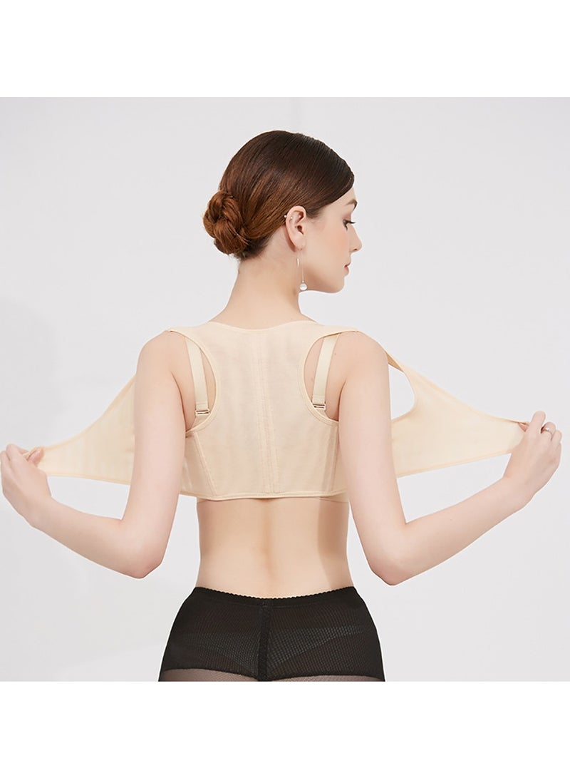 SOLARAE Posture Corrector Back Support Bra Shaper for Women - X-Strap Vest Shapewear - Size L, Fits Underwear Sizes 36/B/C/D, 38A/B - Supports Up to 60kg Weight - Image 4