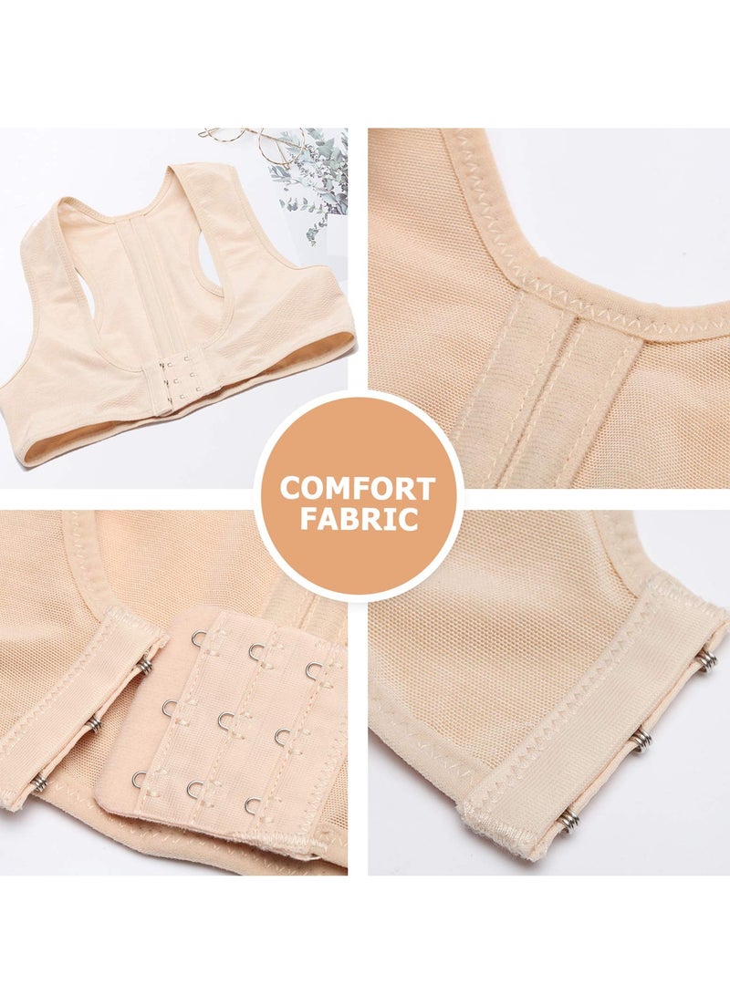 SOLARAE Posture Corrector Back Support Bra Shaper for Women - X-Strap Vest Shapewear - Size L, Fits Underwear Sizes 36/B/C/D, 38A/B - Supports Up to 60kg Weight - Image 3