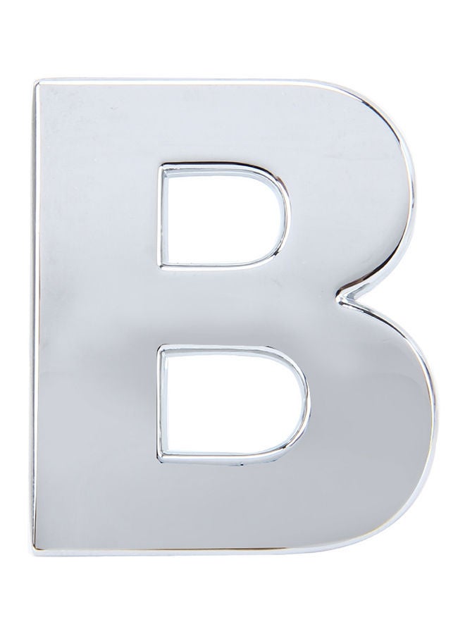 NIBEMINENT Car Badge Emblem 3D English Letter B Self-Adhesive Sticker Decal - Image 1
