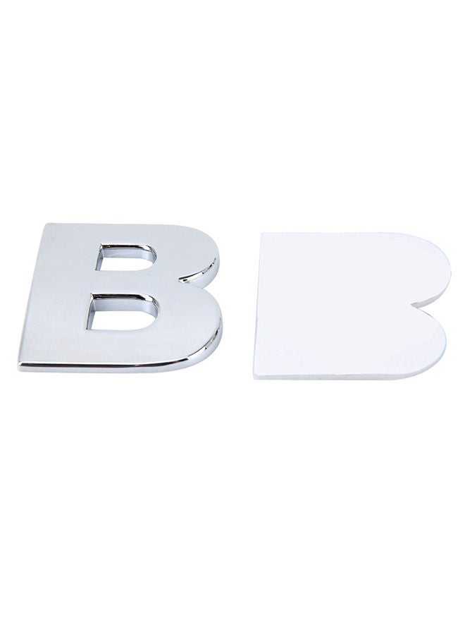 NIBEMINENT Car Badge Emblem 3D English Letter B Self-Adhesive Sticker Decal - Image 3