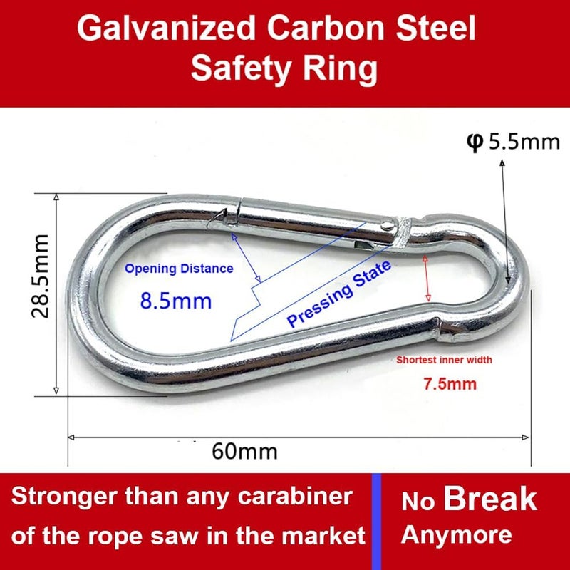 Homyall upgrade 53 Inch High Reach Tree Limb Hand Rope Chain Saw Cuts Branches Manual Pocket Chainsaw with 68 Sharp Blades on Both Sides for Gardening Camping Hiking Survival Gear-No Ropes Included - Image 3