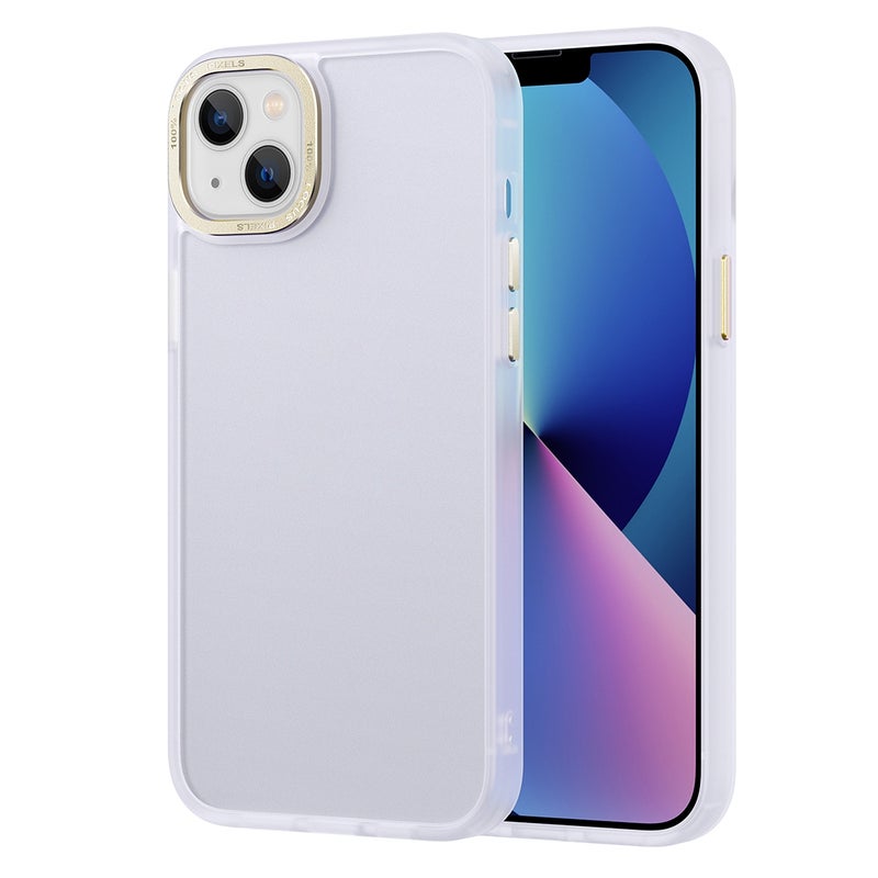 HuHa Protective Cover For iPhone 14 Plus Gold Version Frosted Back Shockproof Phone Case (Gold) - Image 1