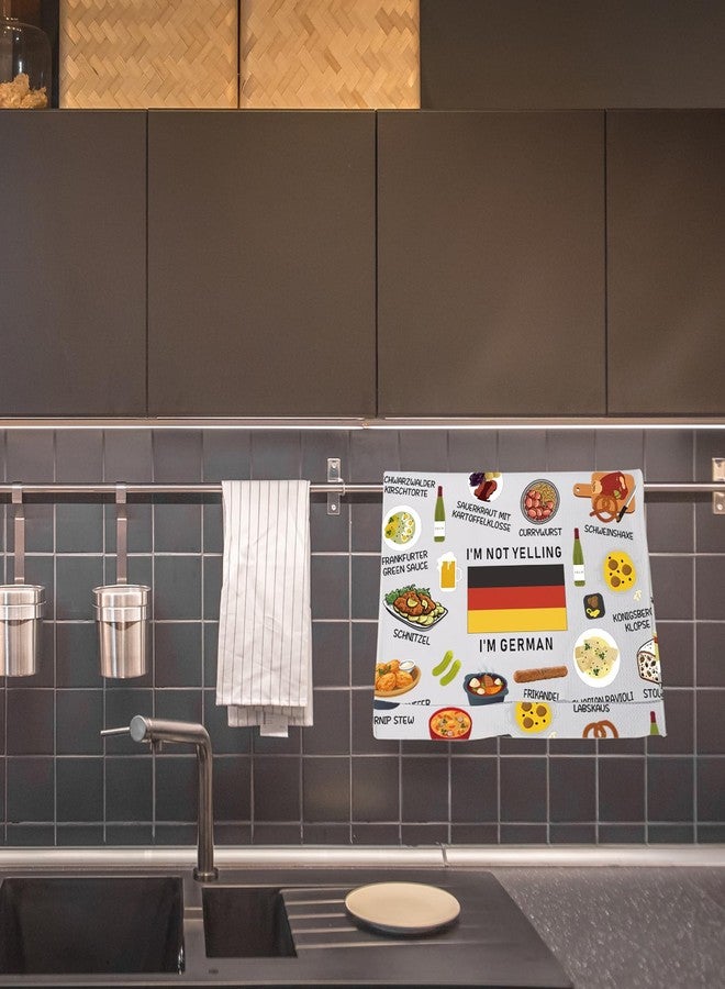 LEVLO Germany Country Map Europe Cuisine Lover Kitchen Towel Mom Dad BFF German Food Cooking Travel Tea Towel (I'm German) - Image 5