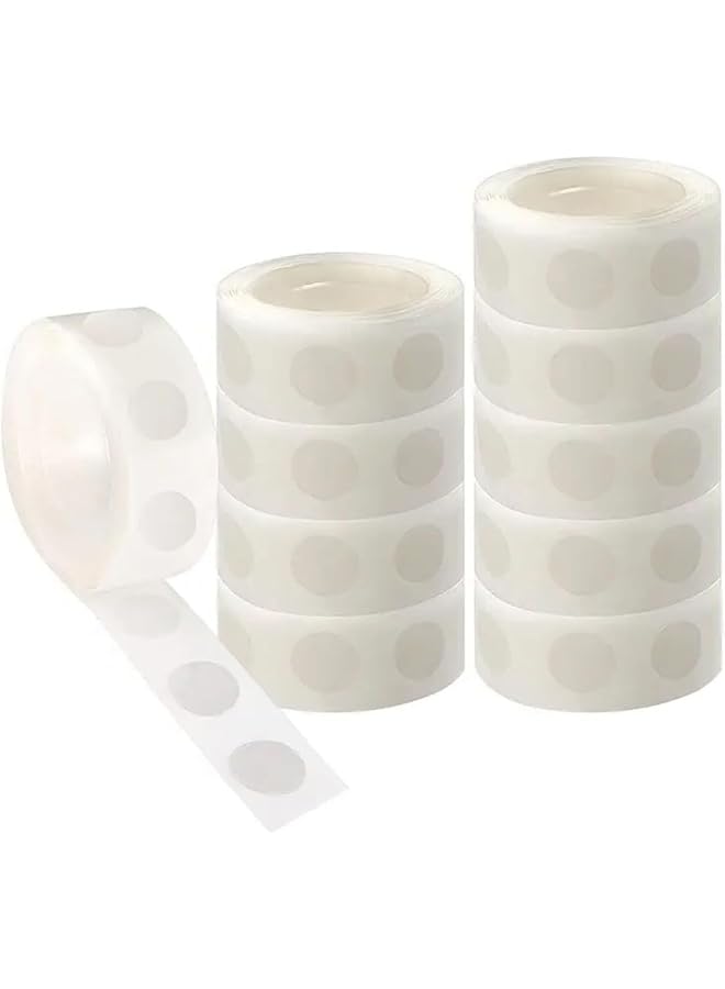 erorex 1000Pcs Dot Stickers Glue Dots Transparent Sticky Dots Nano Double Sided Tape Mounting Round Poster Sticky Tape For Hanging Pictures Poster Art Photography Wedding Birthday Party Decoration  - Image 1