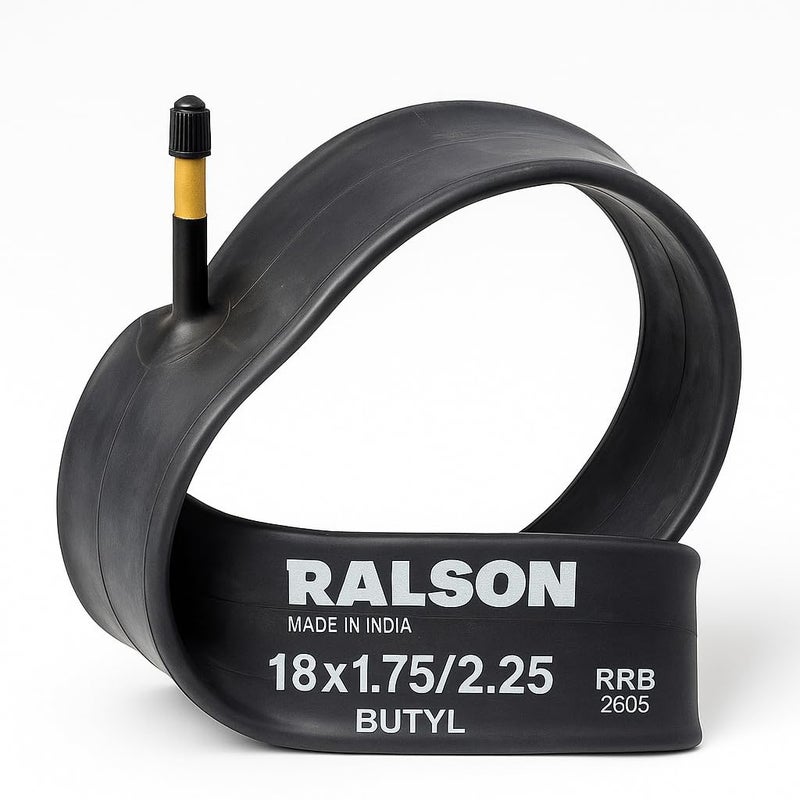 RALSON 18 Inch Bicycle Inner Tube (18x1.50–18x2.125) Fits 40-355/47-355/50-355/54-355/57-355 | 48mm AV Schrader Valve | Butyl Rubber Tube for Kids Bike, BMX, Scooter, Stroller, Folding - Image 2