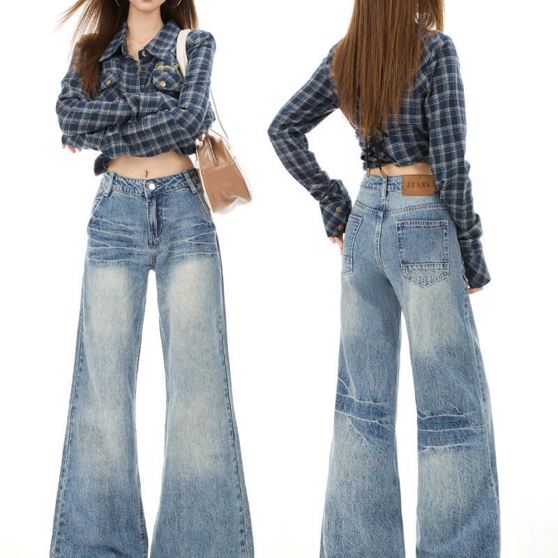 Unisex Classic Denim Jeans Loose Fit Daily Outdoor Wear - Image 2