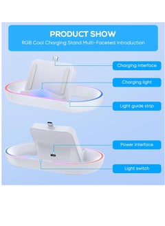 Ipega Charging Dock Station for PlayStation Portal Handheld Charger Stand with RGB Light and USB C Charging Cable  - Image 5