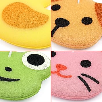 BRUBAKER Set of 4 Bath Sponge Shower Sponge Animals 09 oz 25 g Soap Sponge for Children and Adults Duck Frog Dog and Cat Bath Ball Body Cleansing Sponge Wash Sponge incl Gift Box - Image 4