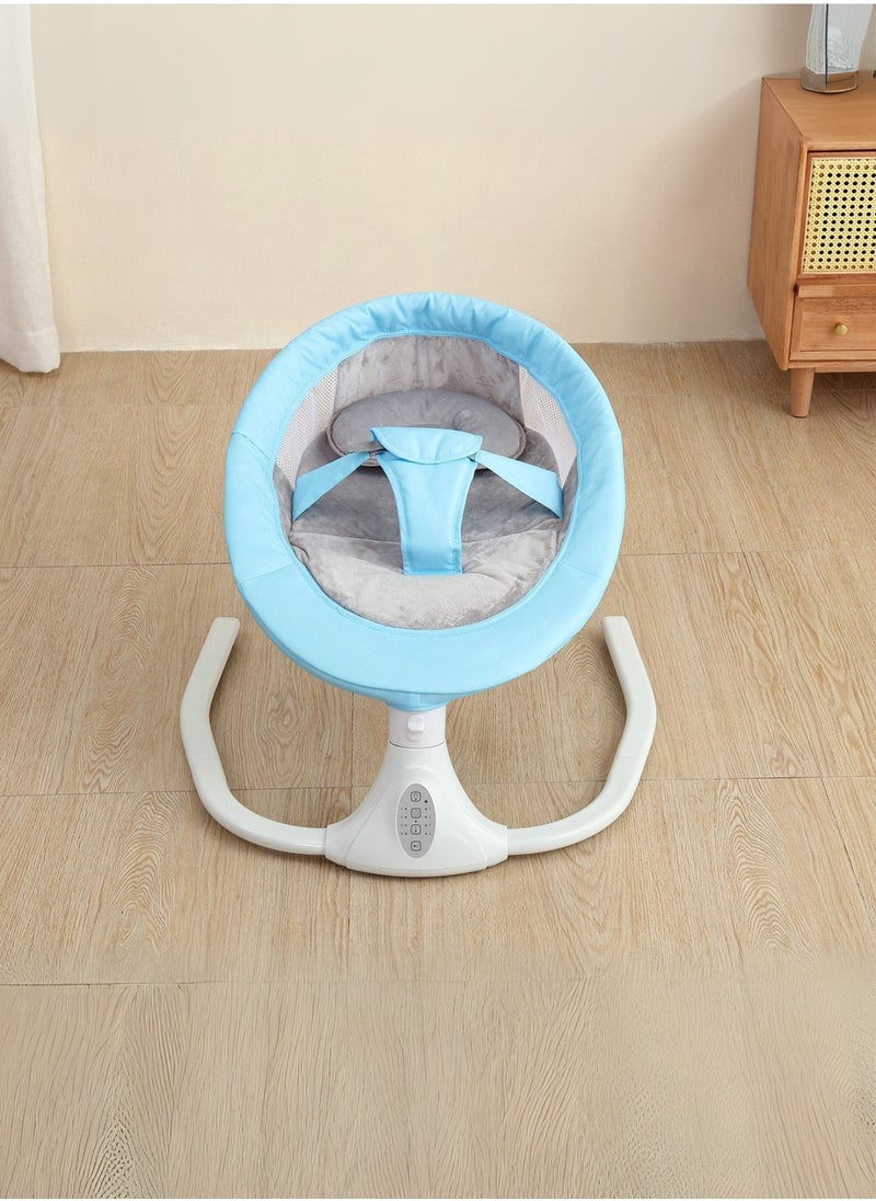 Moms Magic Baby Rocking Chair – Auto Swing with Remote Control, Bluetooth Music, USB Port, 4-Gear Electric Swing, Lying Flat for Comfort  - Image 5