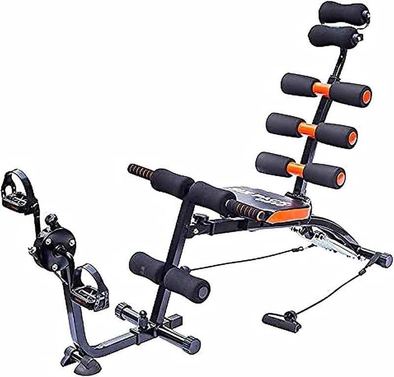 Six Pack Care Abdominal Machine, Black and Orange