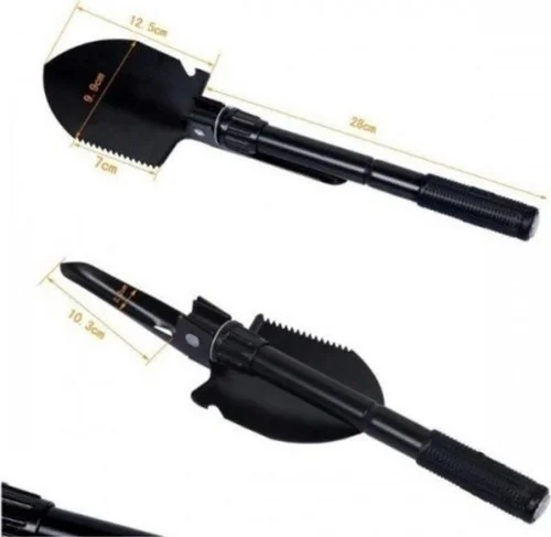 BarkoFix Folding Portable Digging Shovel Set Camping Shovel with Compass Bag Shovel Digging Set