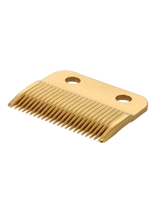NIBEMINENT 2-Piece Replacement Hair Clipper Blade Gold/White - Image 4