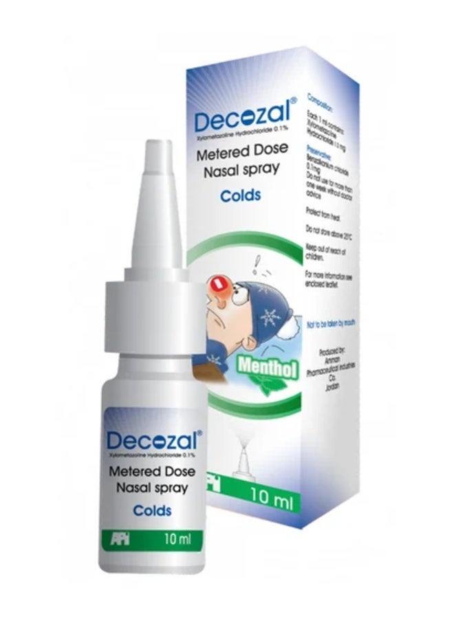 API Decozal Menthol Metered Dose Nasal Spray – 10ml - Image 2