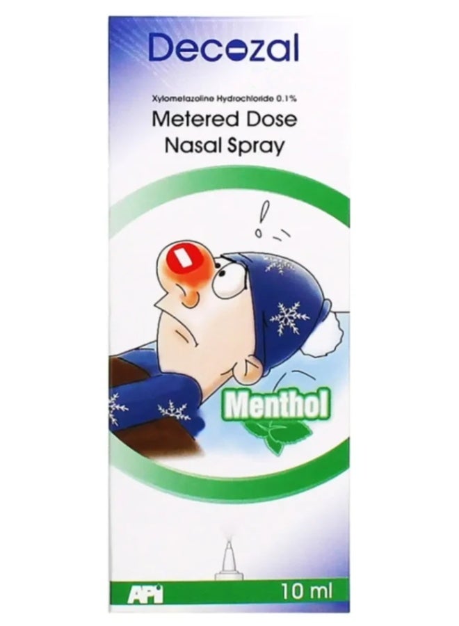 API Decozal Menthol Metered Dose Nasal Spray – 10ml - Image 1