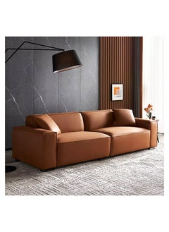 A to Z Furniture Malta Leather Chair and Modular Sofa in Brown Color Sofa Arm Chair - Real Leather 415  - Image 1