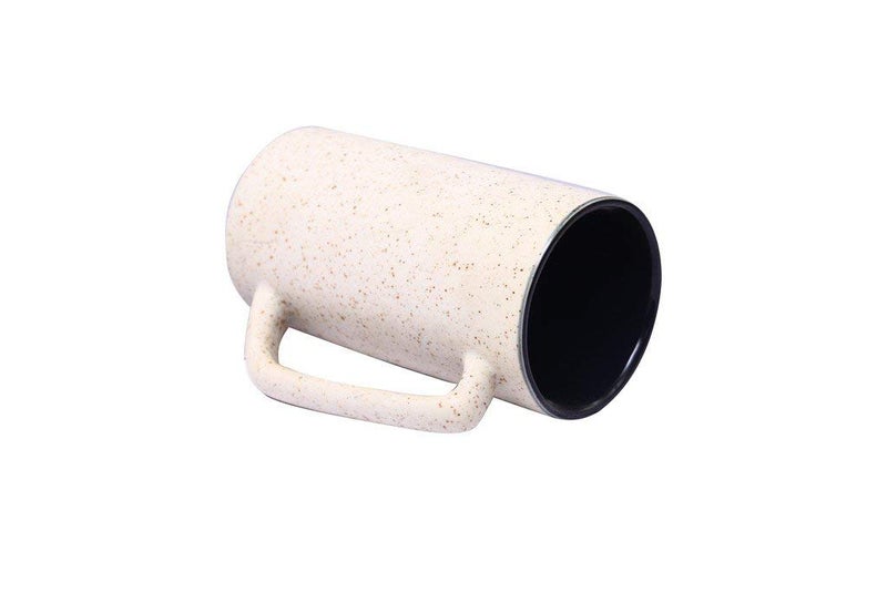 Caffeine Handmade Ceramic White Matte Milk Mug (Set of 1) - Image 2