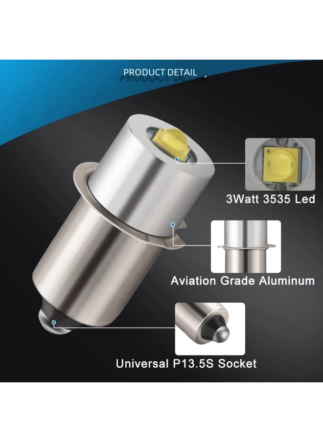 Generic High Brightness Small P13.5s Led Bulb 3w Plug-in Lamp E10 3v6v12v Flashlight Light Bulb Energy-saving Long Life-Product Specifications:P13.5S White Light 6-24V  - Image 3