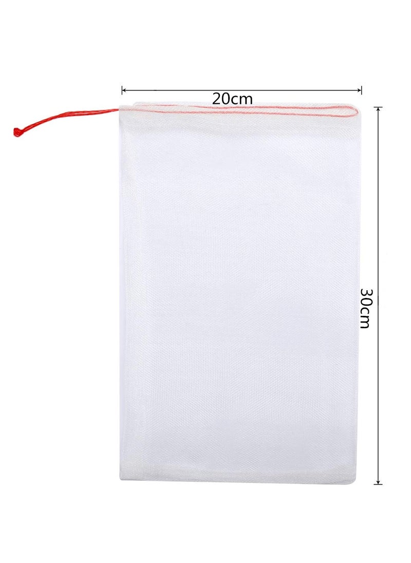 Generic - 20-Piece Garden Netting Bags,20 x 30 cm Nylon Net with Drawstring for Protecting Plant Seed Fruit Flower Vegetable - Image 1