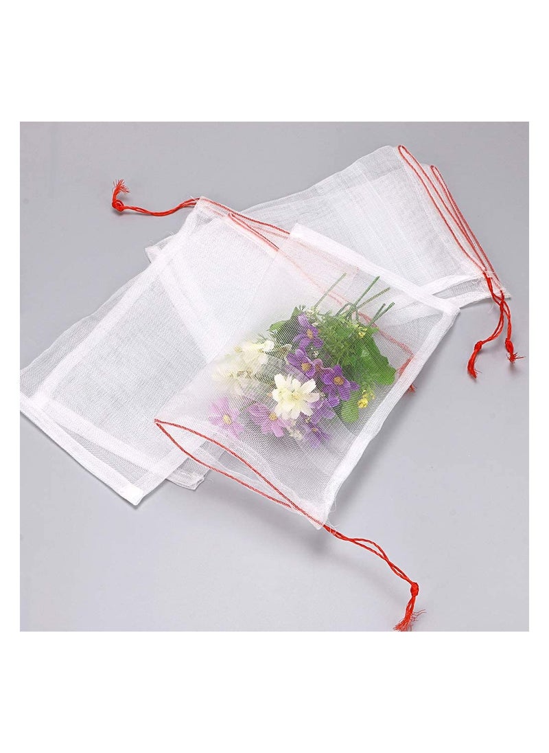Generic - 20-Piece Garden Netting Bags,20 x 30 cm Nylon Net with Drawstring for Protecting Plant Seed Fruit Flower Vegetable - Image 1