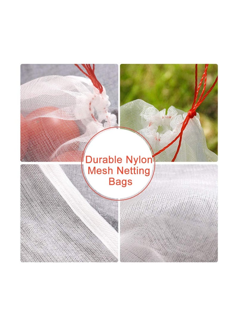 Generic - 20-Piece Garden Netting Bags,20 x 30 cm Nylon Net with Drawstring for Protecting Plant Seed Fruit Flower Vegetable - Image 1