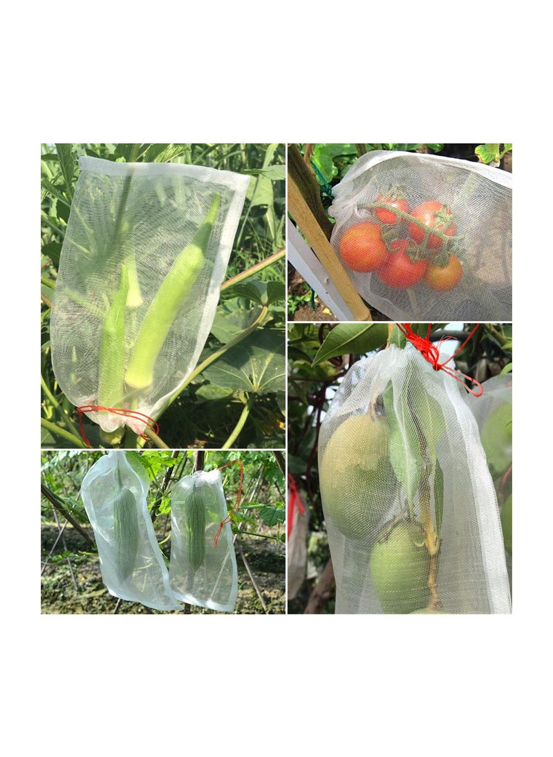 Generic - 20-Piece Garden Netting Bags,20 x 30 cm Nylon Net with Drawstring for Protecting Plant Seed Fruit Flower Vegetable - Image 1