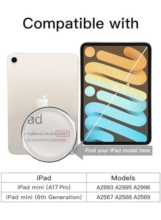 جي تيك واقي شاشة الخصوصية لجهاز iPad Mini A17 Pro 2024 موديل الجيل السابع Mini 6 2021 موديل الجيل السادس مقاس 8.3 بوصة فيلم زجاجي مقوى مضاد للتجسس - Image 3