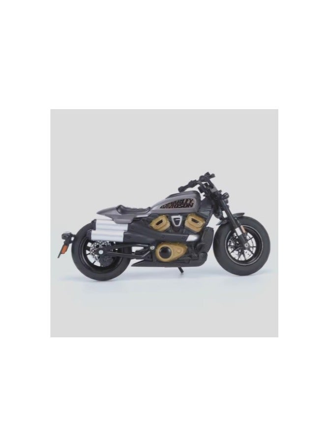 Scale 1:12 made of Diecasting HaLei metal alloy motorcycle model toys with wheels can transform into rubber tires for motorcycle festival gifts for boys. - Image 1
