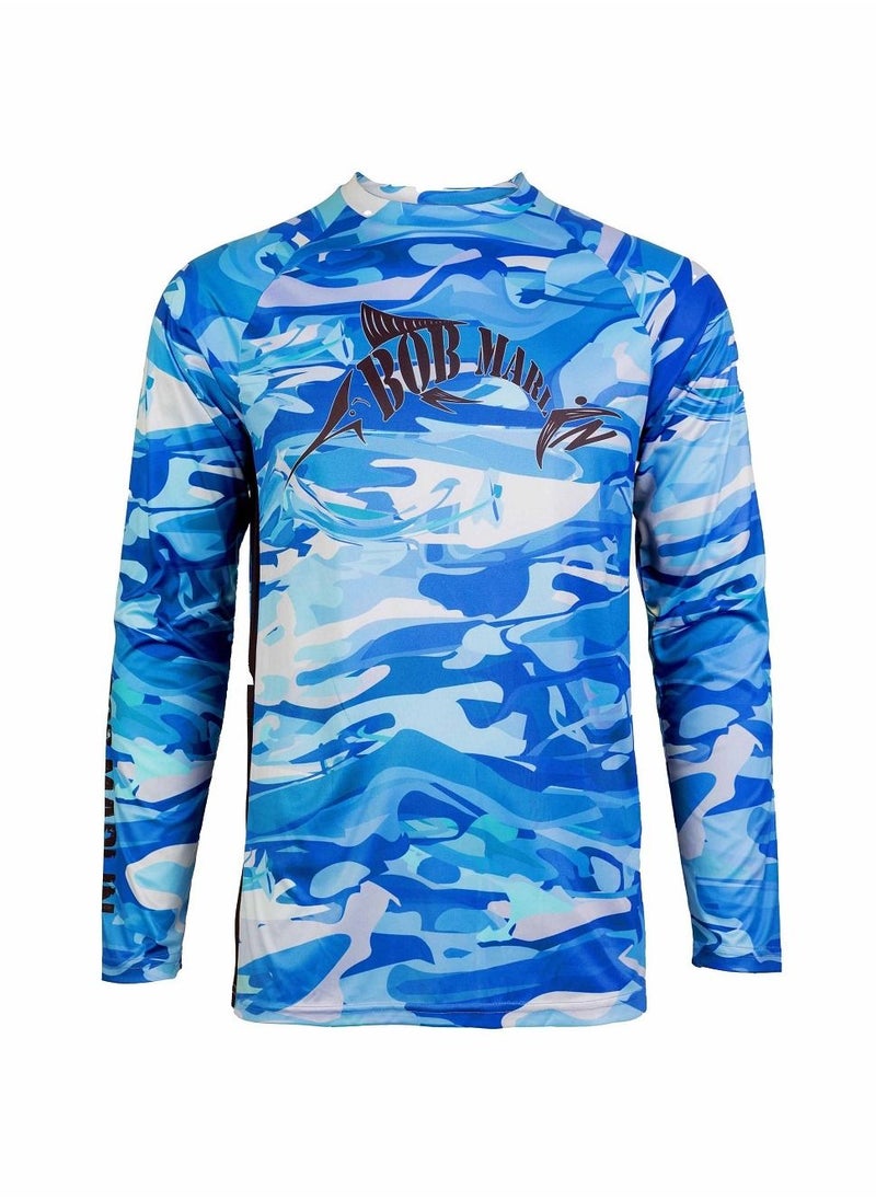 BOB MARLIN - Marlin Performance Shirt Blue Storm-Xl - Image 1