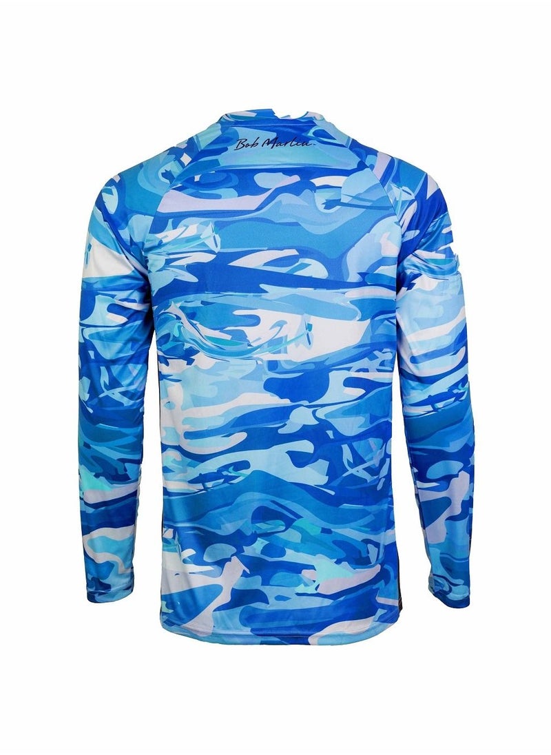 BOB MARLIN - Marlin Performance Shirt Blue Storm-Xl - Image 1